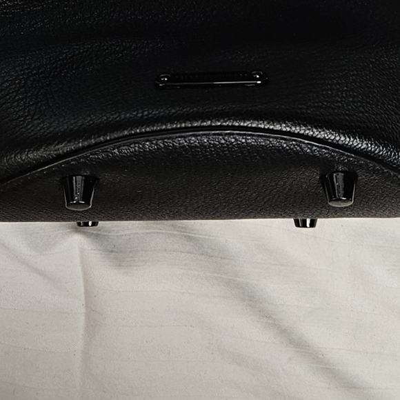 Rebecca Minkoff Black Edie Celestial Bucket Tote Gold Stars - Picture 9 of 10